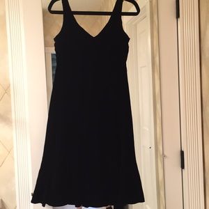 Black velvet dress